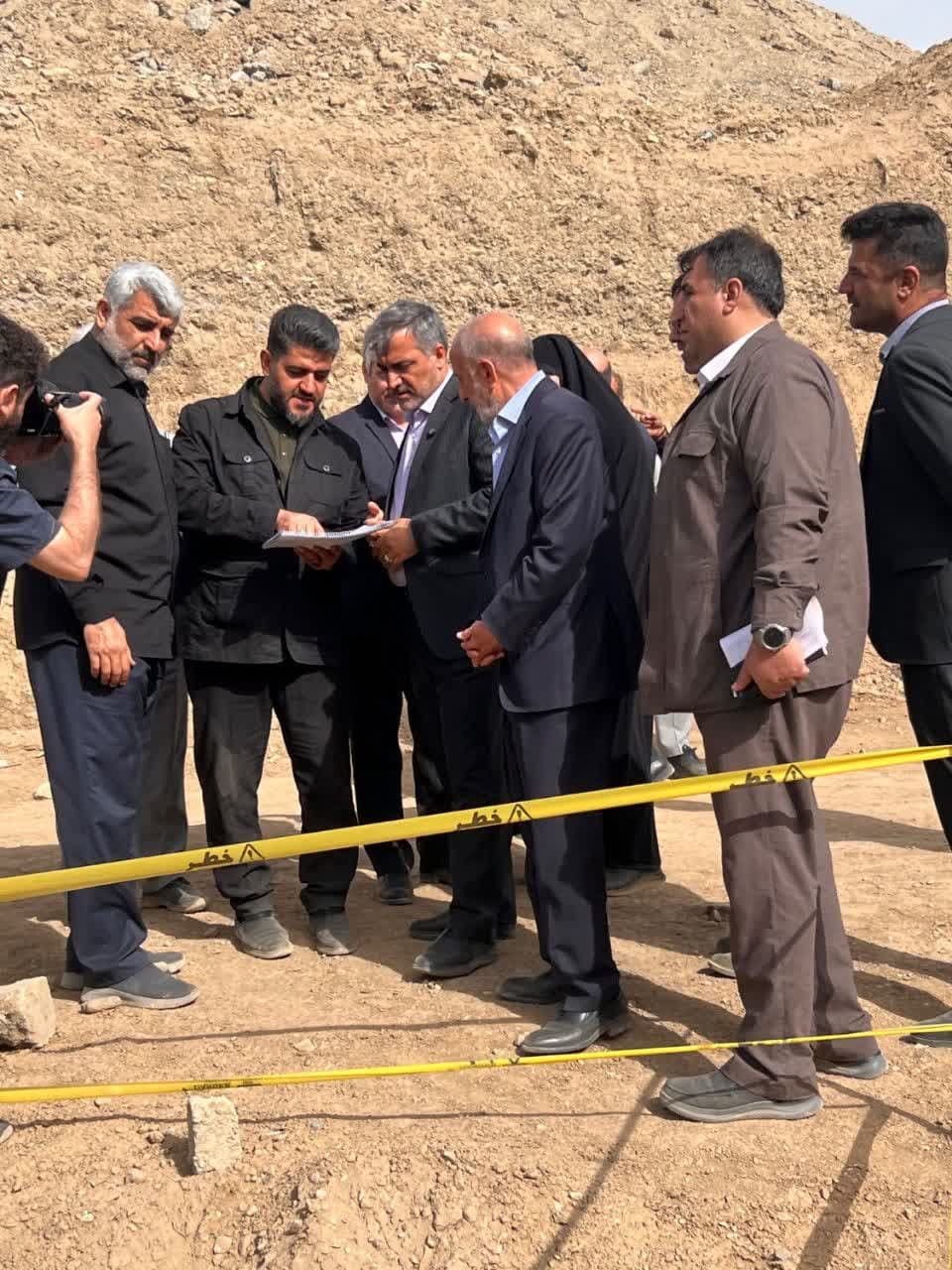 بازدید از مخزن راهید کو برای تقسیم آب تصفیه خانه بین مناطق ۱۸/۱۹/۲۱